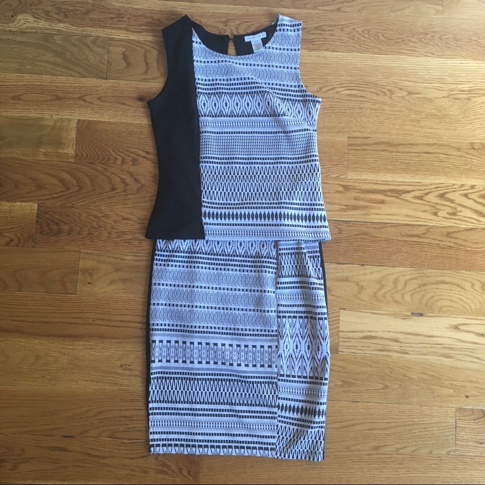 Matching Top and Skirt Print Set